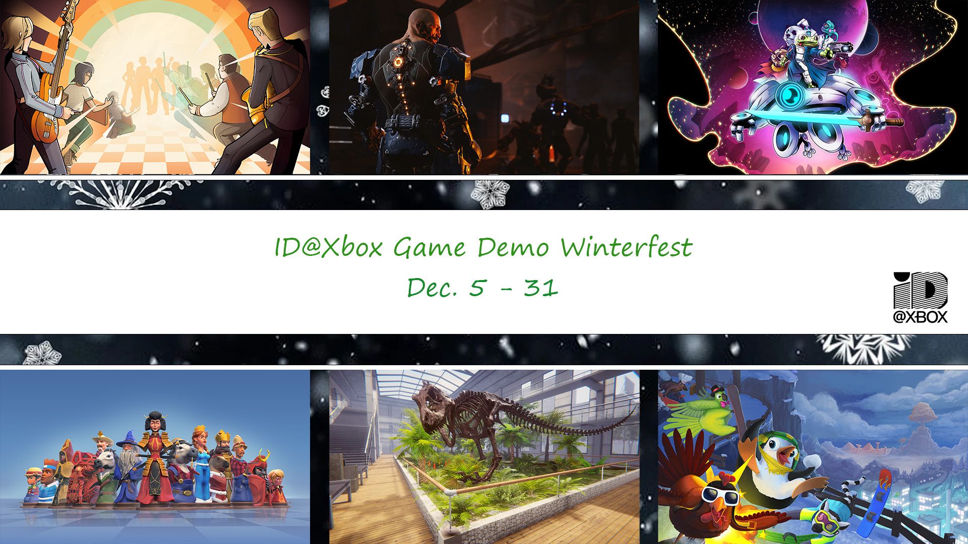 Banner mostra edição de 2023 do evento ID@Xbox, o festival de inverno do XBox