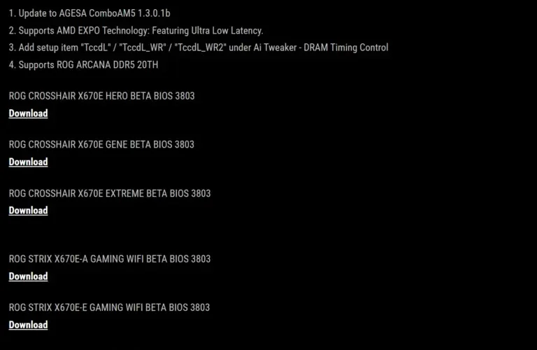 ASUS e MSI atualizam placas X670E com suporte para AMD EXPO Ultra Low Latency