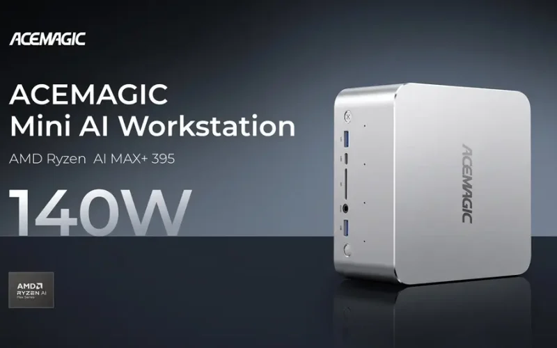 Acemagic apresenta F9A, mini PC workstation equipado com Ryzen AI Max+ 395 e 128GB de RAM