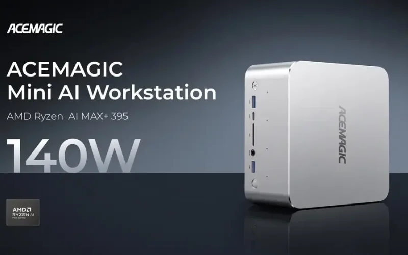 Acemagic apresenta F9A, mini PC workstation equipado com Ryzen AI Max+ 395 e 128GB de RAM