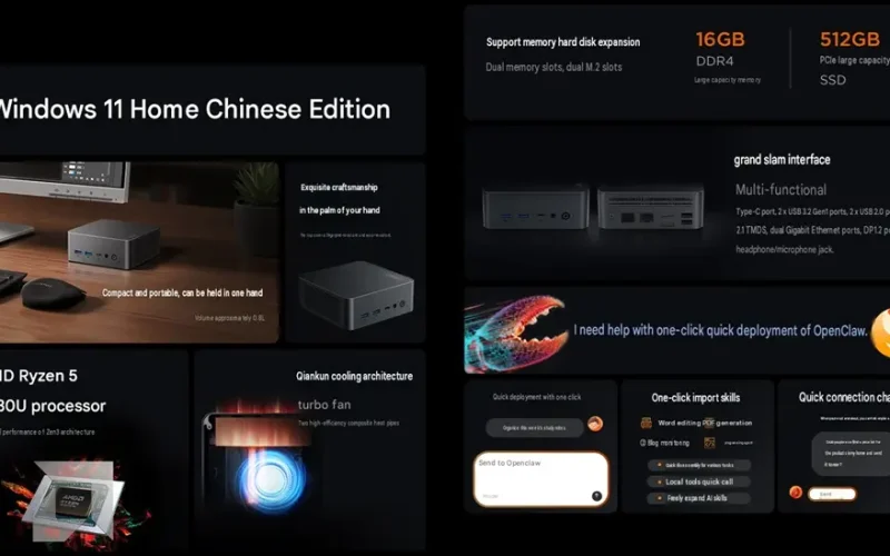 Lenovo apresenta Lecoo Mini Pro, um mini PC acessível com AMD Ryzen