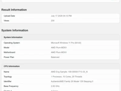 Medusa Point: Processador com 10 núcleos Zen 6 aparece no Geekbench e revela significativo aumento de desempenho