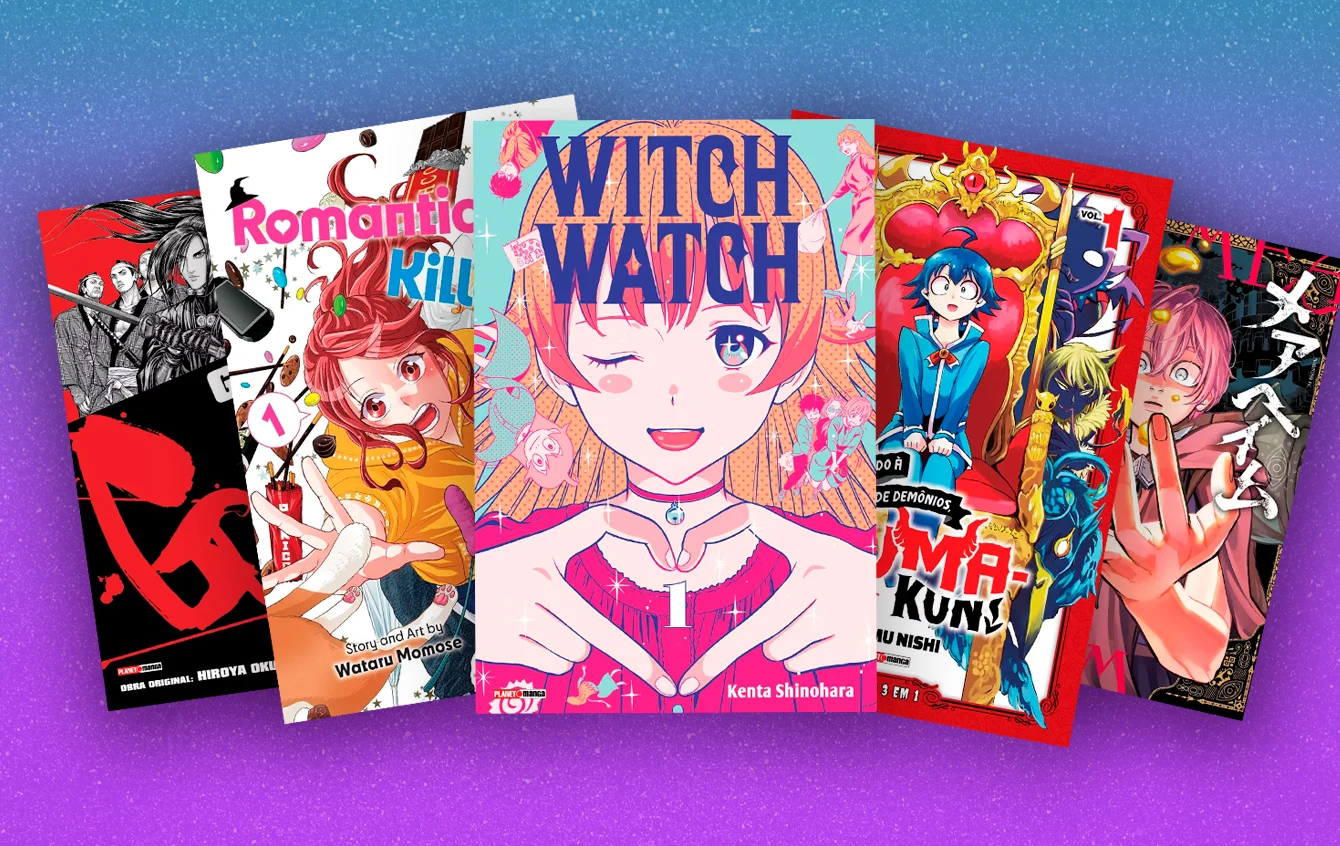 Novos mangás como Iruma-Kun, Witch Watch e Romantic Killer são lançados pela Panini em agosto.