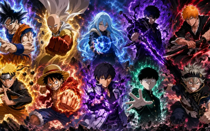 Quem é o protagonista mais forte dos animes? Participe da nossa votação!