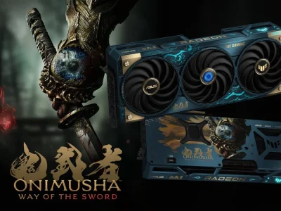 ASUS apresenta design inovador para a nova TUF Gaming Radeon RX 9070 XT Onimusha Edition