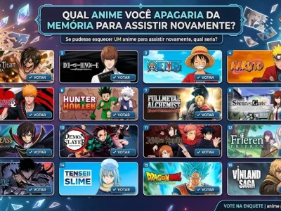 Anime que você gostaria de reviver: qual você apagaria da memória?