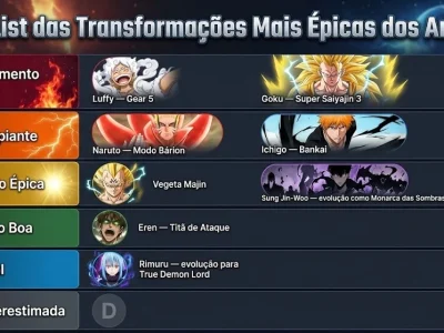 As Transformações Mais Impactantes dos Animes: Qual é a Preferida?