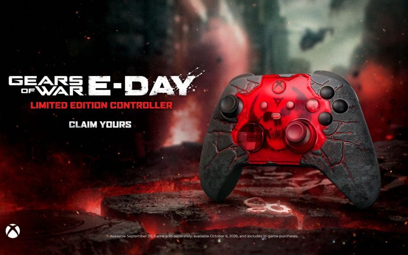 Controle Sem Fio Xbox Gears of War: E-Day Limited Edition é lançado para fãs