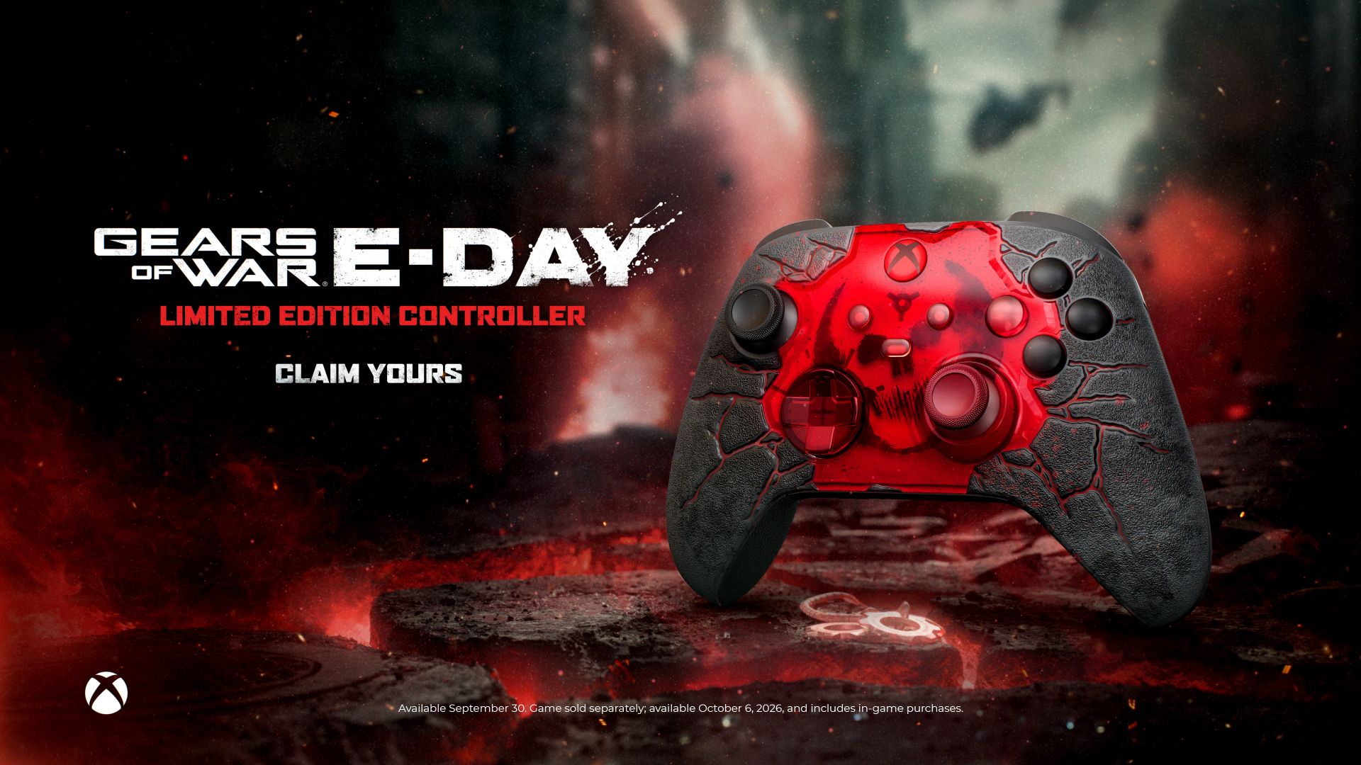 Controle Sem Fio Xbox Gears of War: E-Day Limited Edition é lançado para fãs