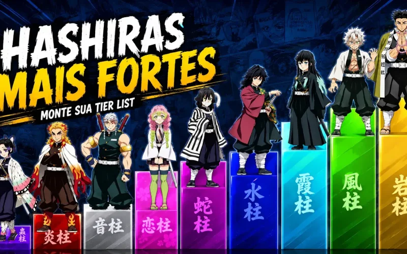 Os Hashiras Mais Poderosos de Demon Slayer: Crie Sua Própria Tier List