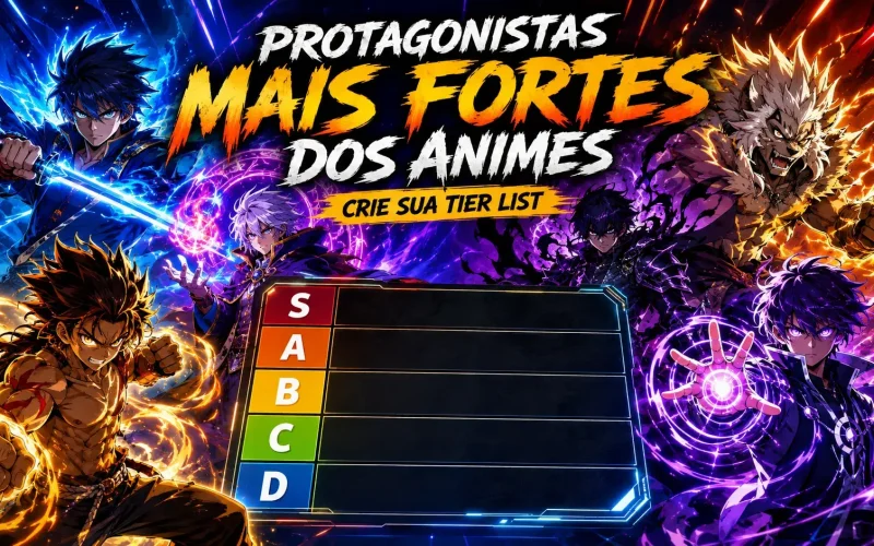 Os Protagonistas Mais Poderosos dos Animes: Monte Sua Própria Tier List