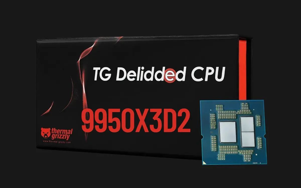 Thermal Grizzly lança versão com delid e garantia do Ryzen 9 9950X3D2