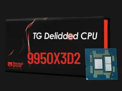 Thermal Grizzly lança versão delidada do Ryzen 9 9950X3D2 com garantia