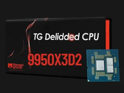 Thermal Grizzly lança versão delidada do Ryzen 9 9950X3D2 com garantia