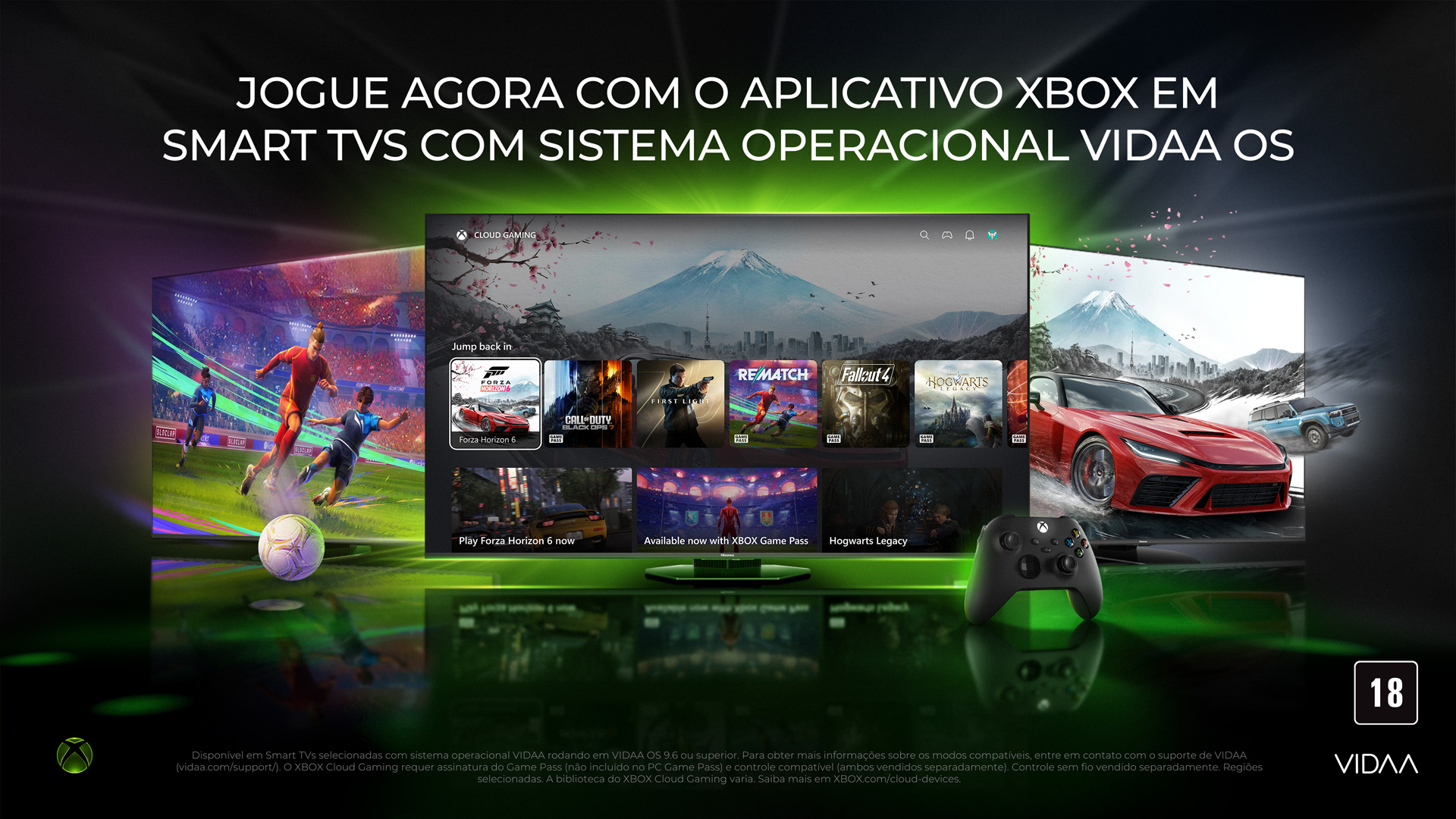 App Xbox agora disponível em TVs Hisense com VIDAA OS