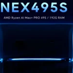AOOSTAR anuncia mini-PC NEX495S com processador Ryzen AI Max+ PRO 495 e até 192 GB de RAM