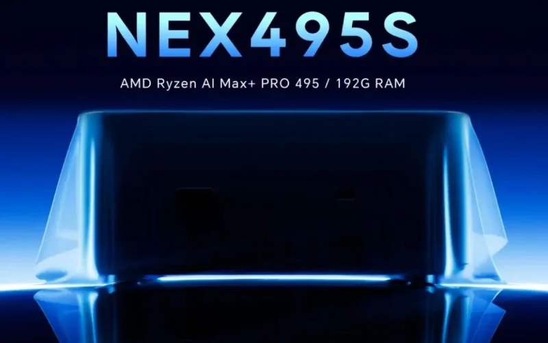 AOOSTAR anuncia mini-PC NEX495S com processador Ryzen AI Max+ PRO 495 e até 192 GB de RAM