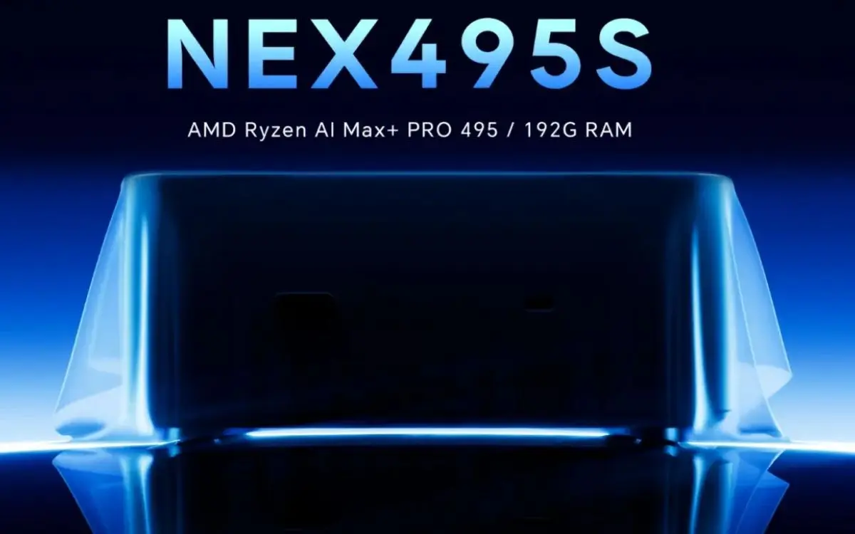 AOOSTAR anuncia mini-PC NEX495S com processador Ryzen AI Max+ PRO 495 e até 192 GB de RAM