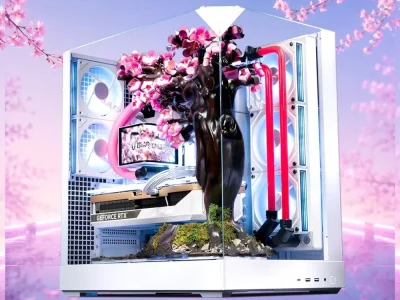 Aftershock revela PC gamer Cherry Bloom com flores de sakura que se abrem ao calor