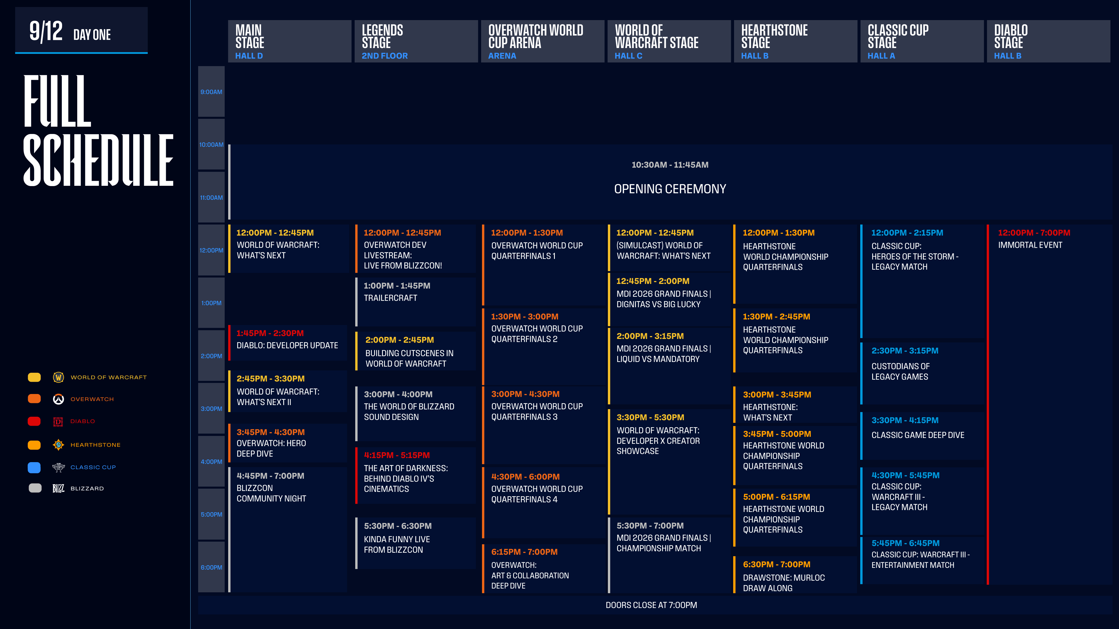 BlizzCon 2026 se aproxima com programação e informações essenciais para participantes Programação BlizzCon