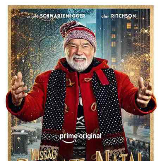 Arnold Schwarzenegger estrela 'Missão Resgate de Natal', comédia natalina no Prime Video