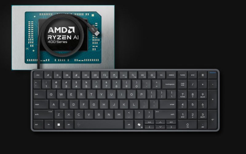 HP EliteBoard G2a chega com Ryzen AI Pro 400 e preços a partir de US$ 3.028