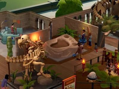 “Two Point Museum” ganha montanhas russas e um novo crossover com “Little Kitty, Big City”